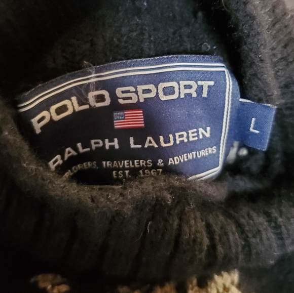 Ralph Lauren Double Reindeer Wool Knit Sweater. - Picture 7 of 8